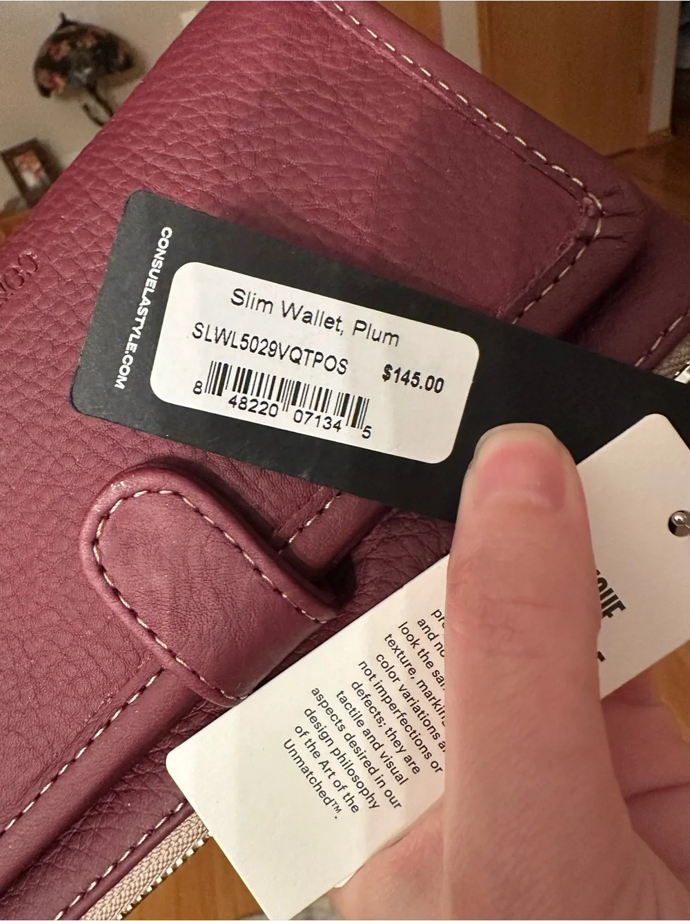 Consuela plum slim wallet - Picture 7 of 7